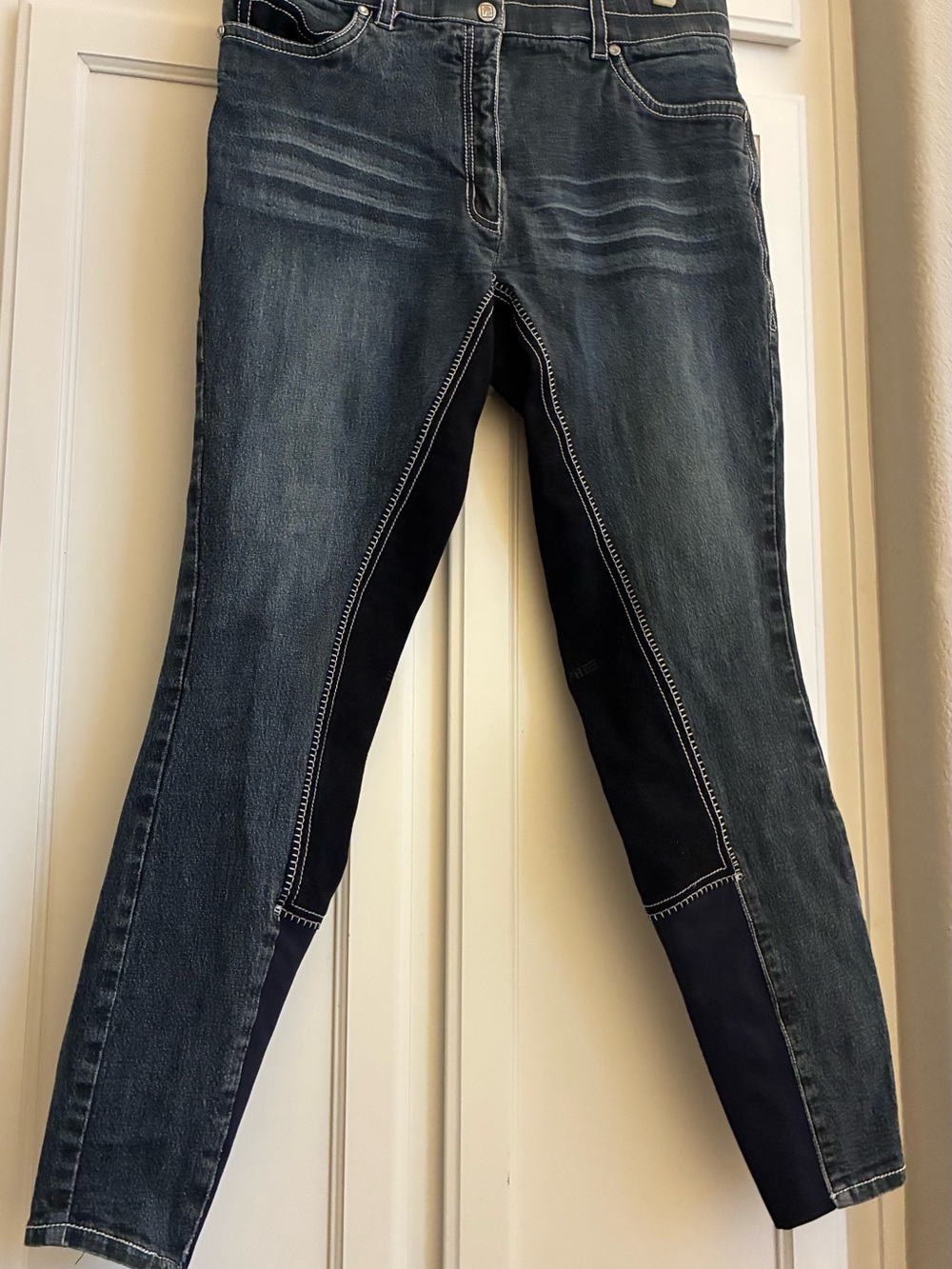 ROMFH Womenβs full seat denim breeches 32L